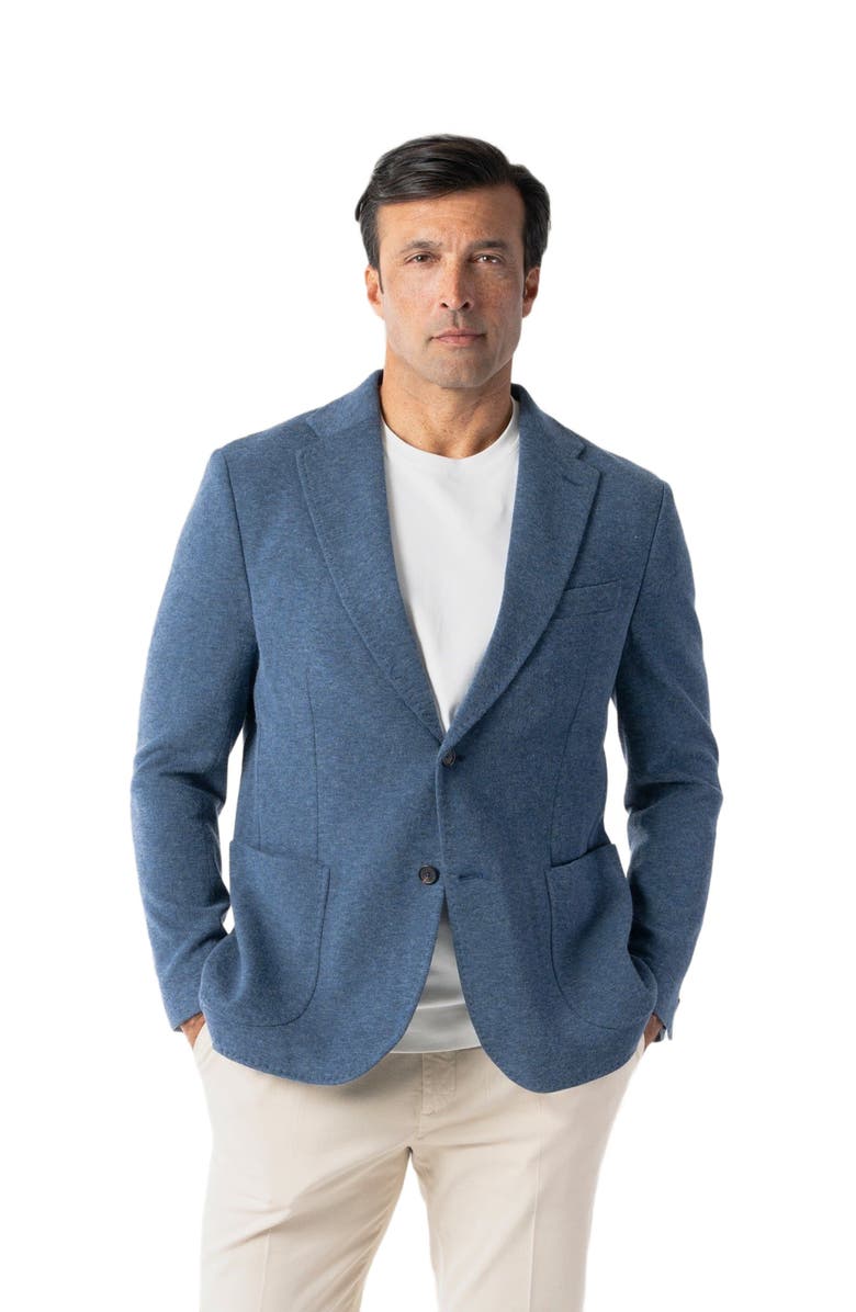 Robert Talbott Wright Double Face Knit Blazer, Alternate, color,