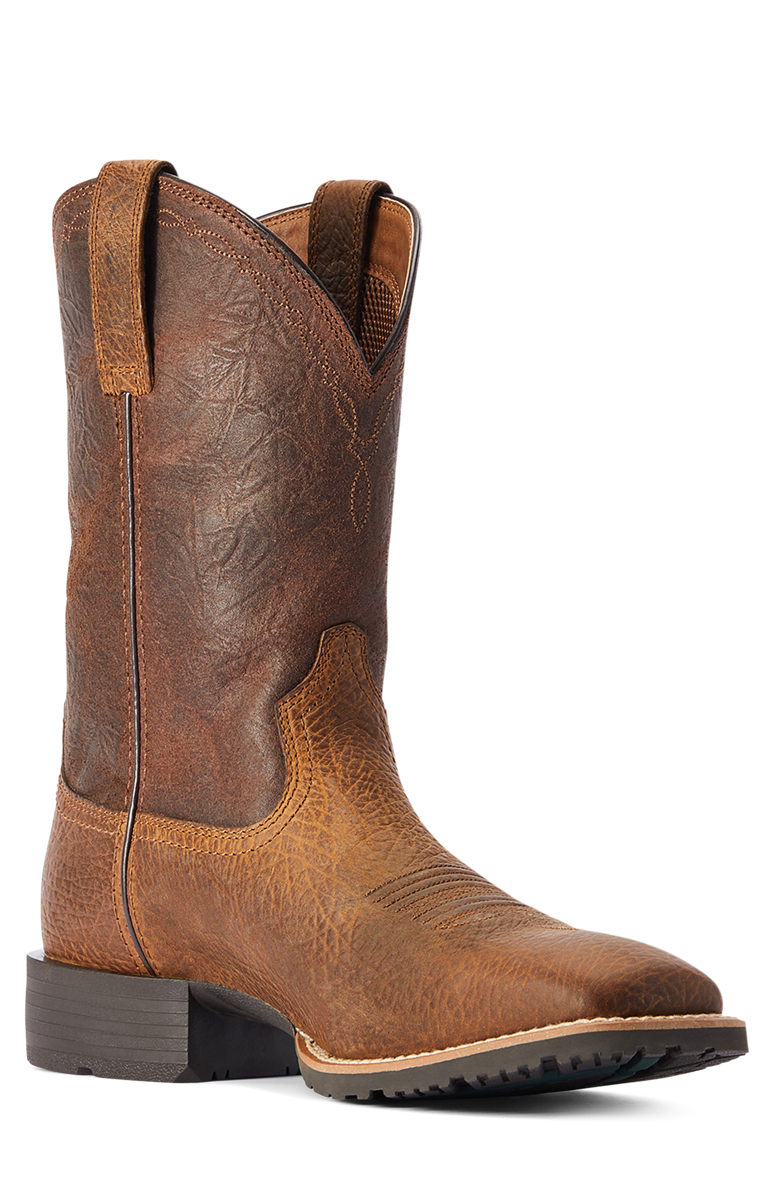 Ariat Hybrid Grit Western Boot, Alternate, color, Earth