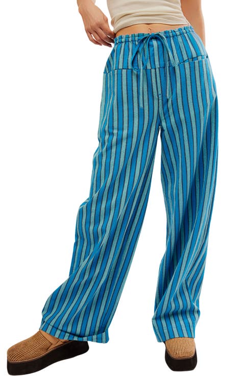 Hudson Canyon Stripe Wide Leg Pants
