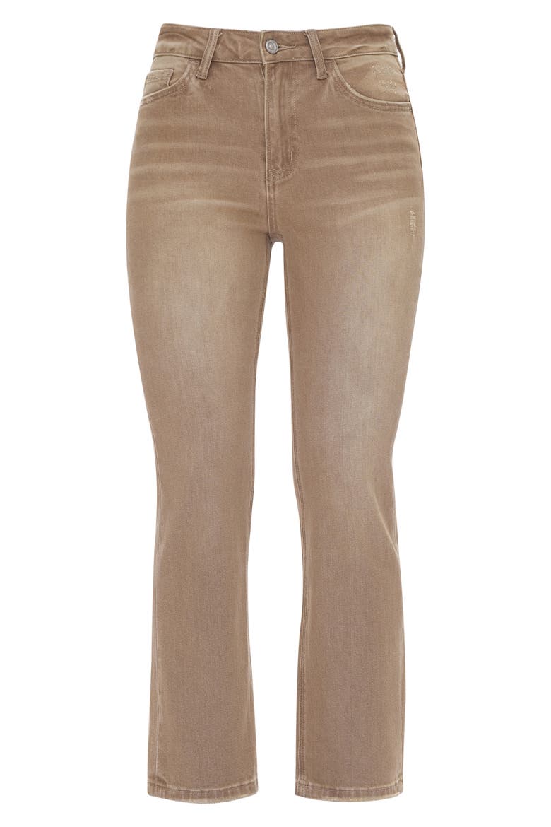 High Waist Crop Flare Jeans, Alternate, color, VINTAGE KHAKI
