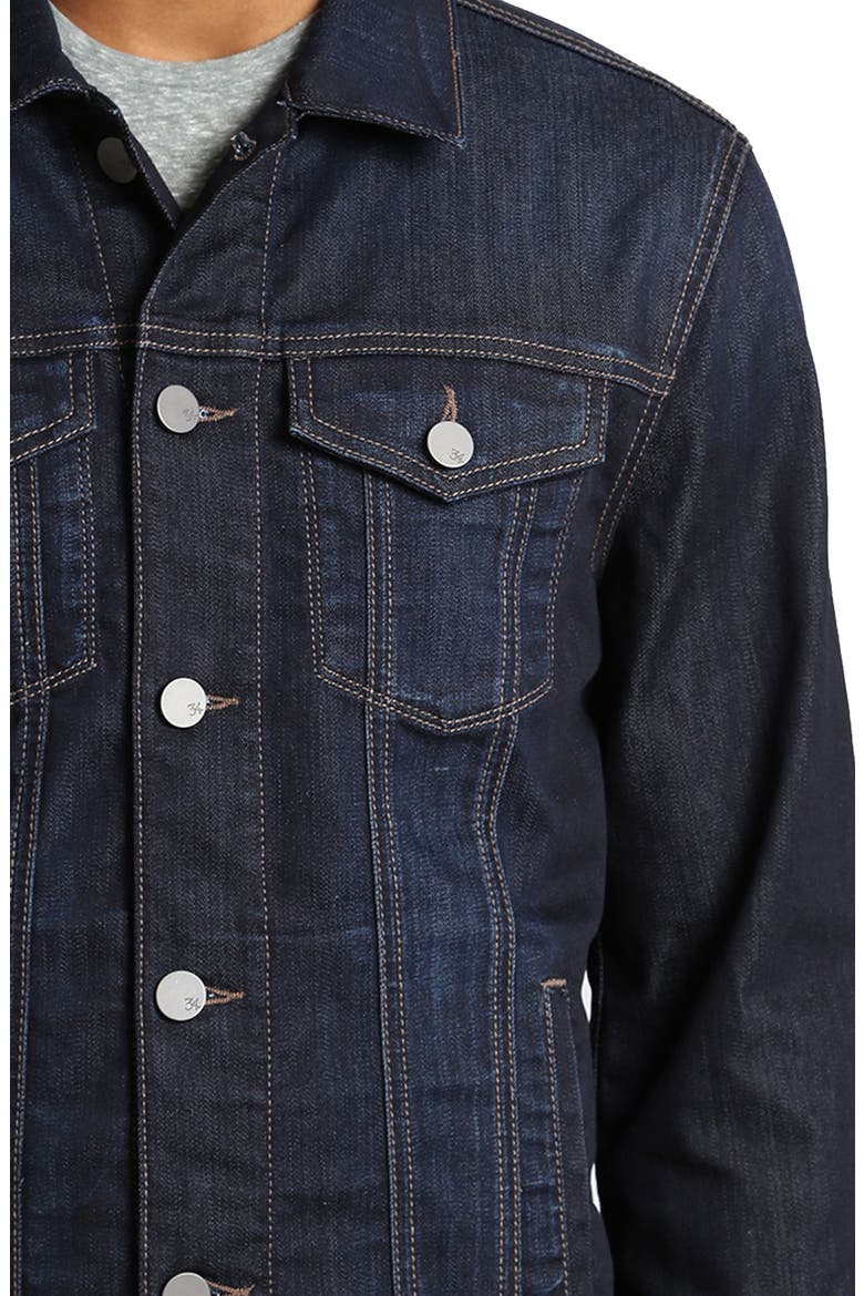 Travis Denim Jacket, Alternate, color, DEEP COMFORT