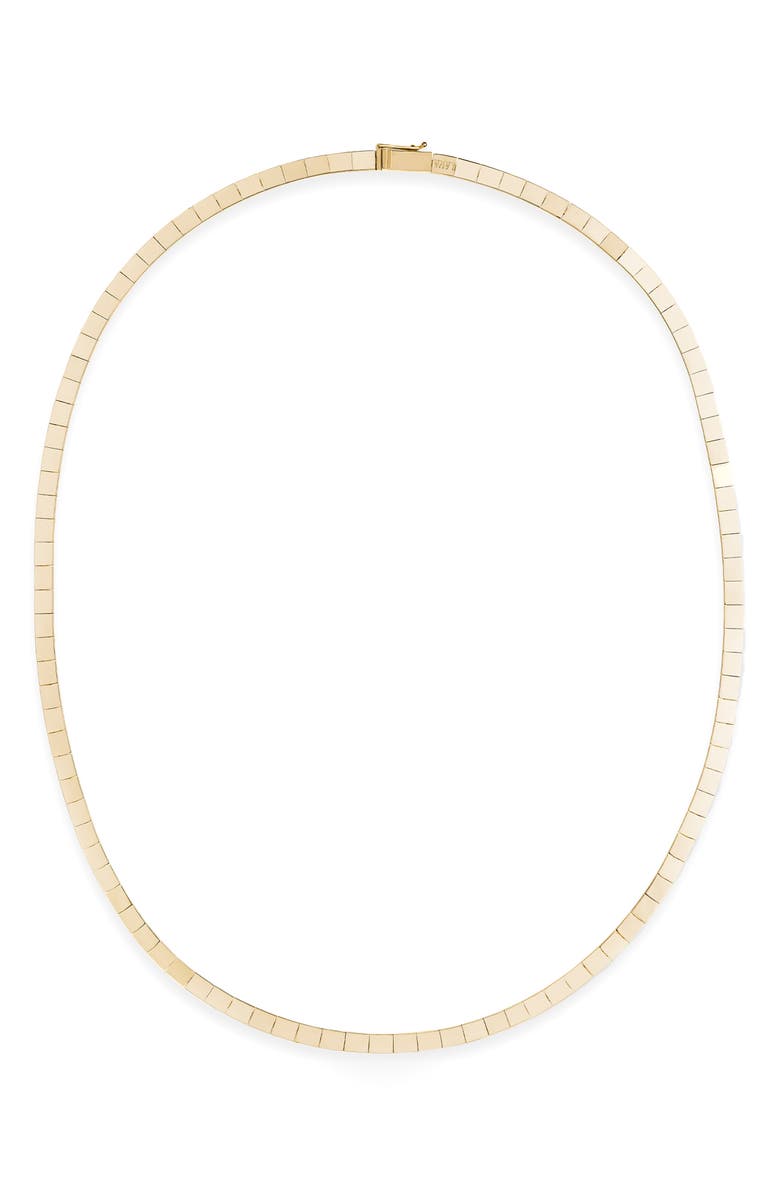 LANA 14K Gold Thin Flash Tile Necklace, Main, color,