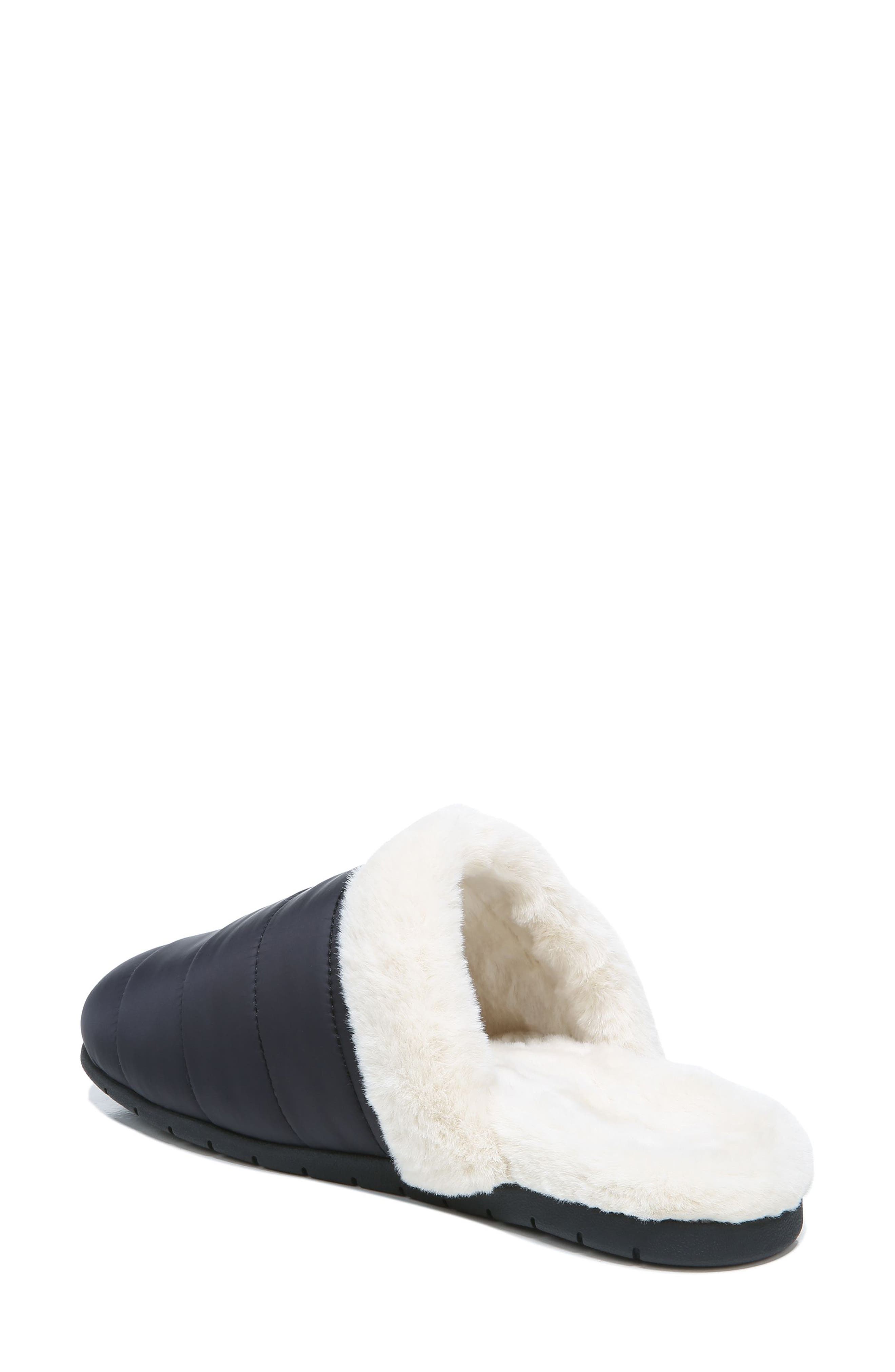 Vionic Josephine Quilted Faux Fur Lined Slipper, Alternate, color, 