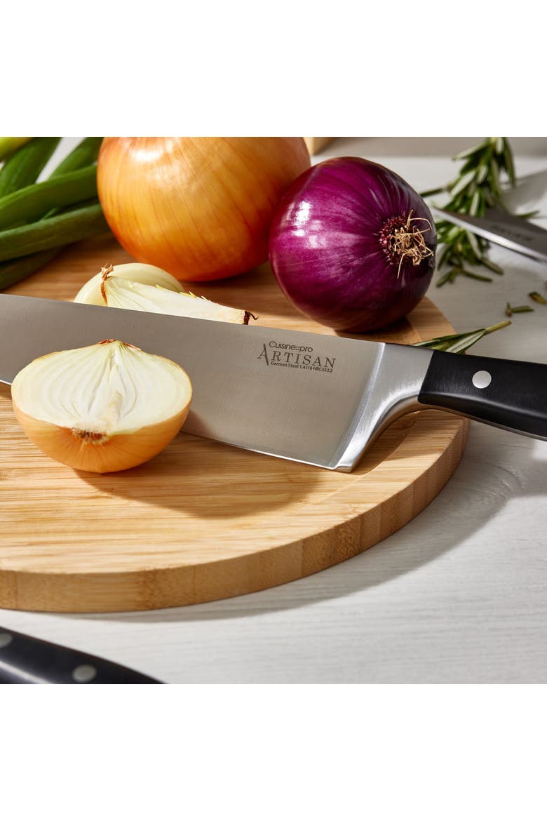 ARTISAN Licht 7-Piece Knife Block, Alternate, color, Black