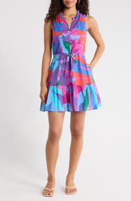 SUGARLIPS Vemmy Abstract Print Itzelk Shift Dress