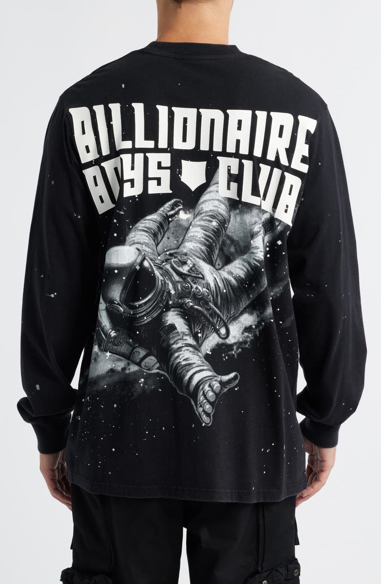 Billionaire Boys Club BB Oblivion Helmet Head Long Sleeve Graphic T-Shirt, Alternate, color, Black