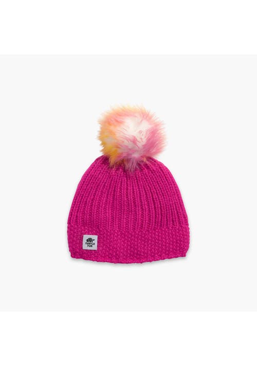 Turtle Fur Kids Suzie Pom Winter Hat In Pink
