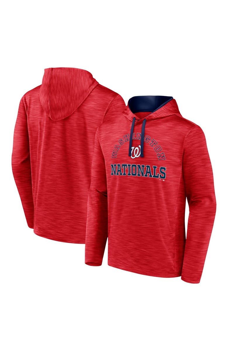 FANATICS Men's Fanatics Red Washington Nationals Seven Games Pullover Hoodie, Main, color, Red