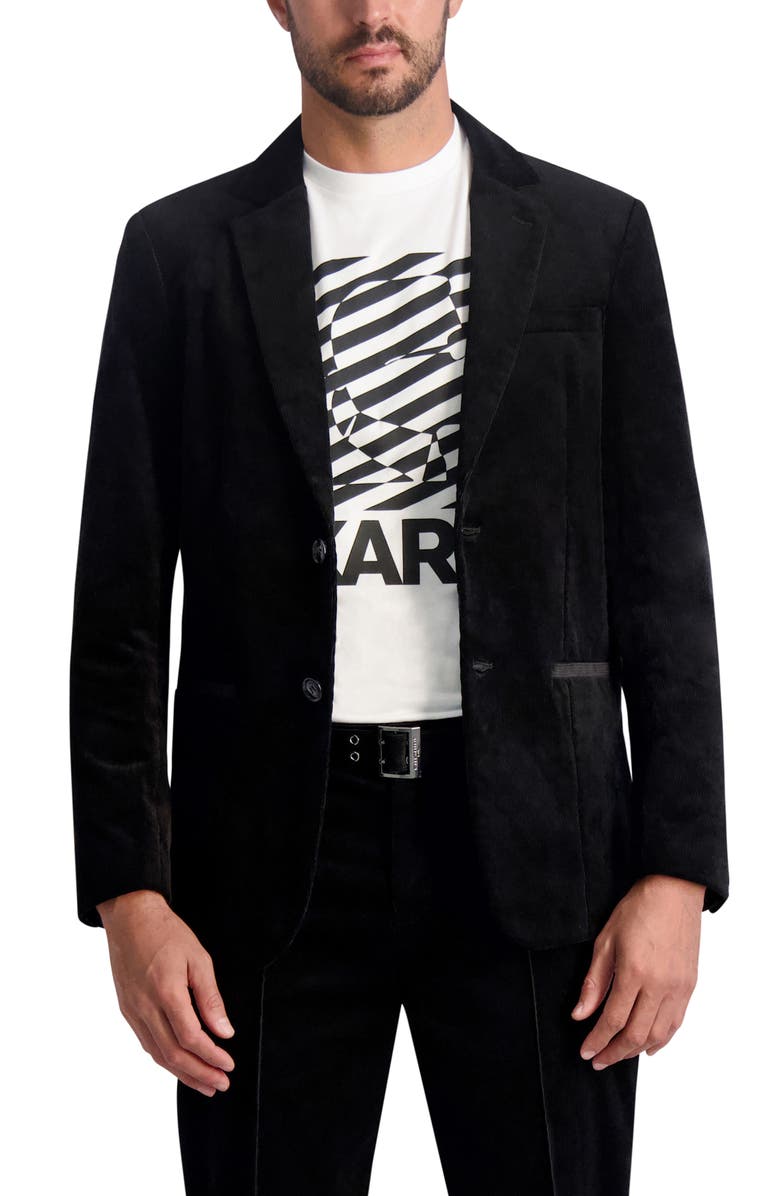 KARL LAGERFELD PARIS Stretch Corduroy Sport Coat, Main, color,