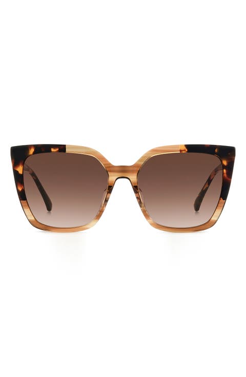 marlowe 55mm gradient square sunglasses