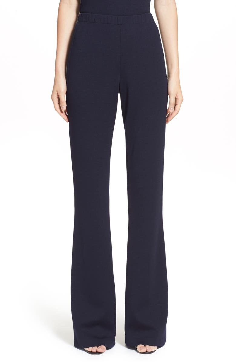 ST. JOHN Collection Kasia Milano Knit Bootcut Pants, Main, color, Navy