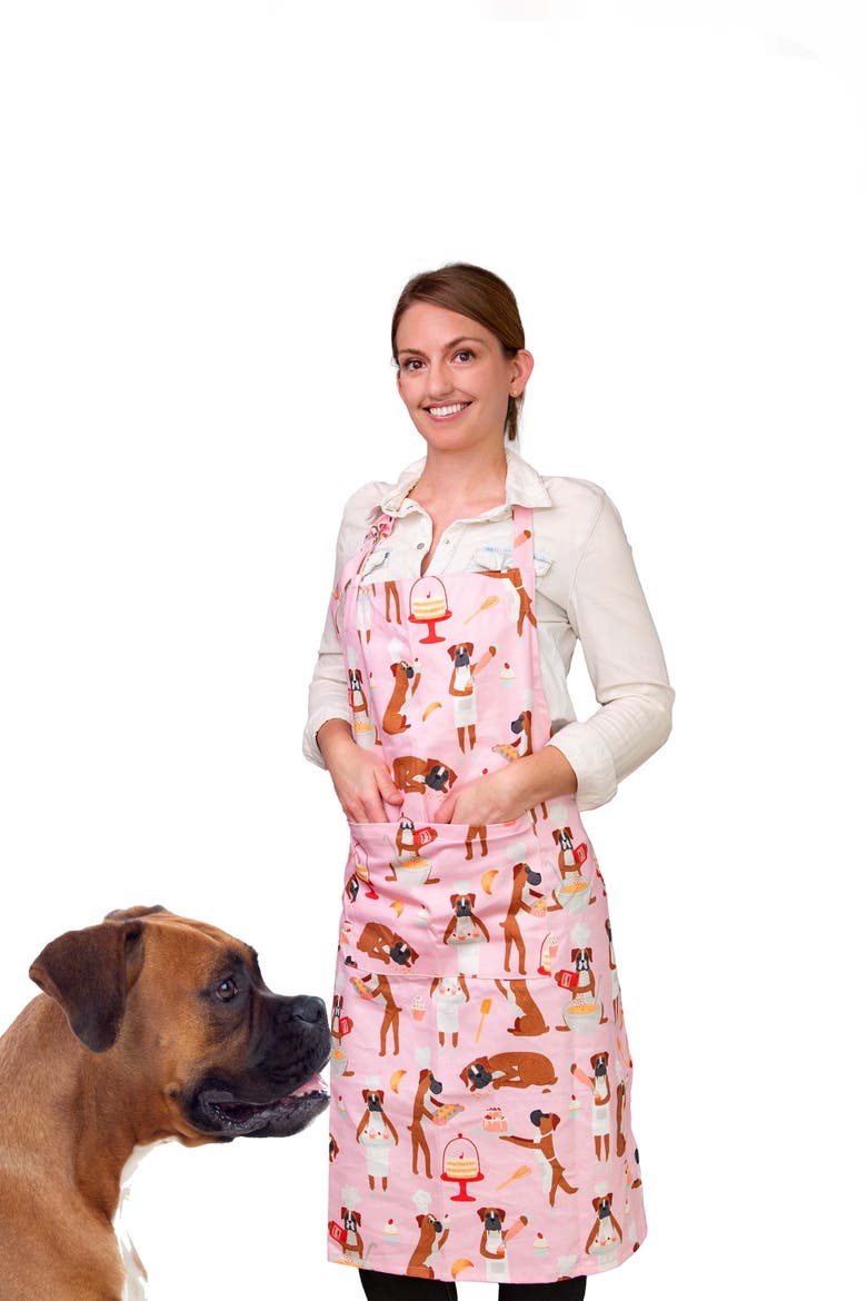 Kitchen Apron for Dog Lovers, Main, color, Baking Boxers