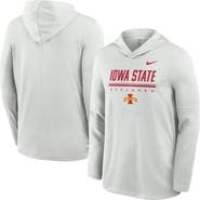 Nike Men's Nike Gray Iowa State Cyclones 2026 Sideline Dri-FIT Lightweight Hooded Top