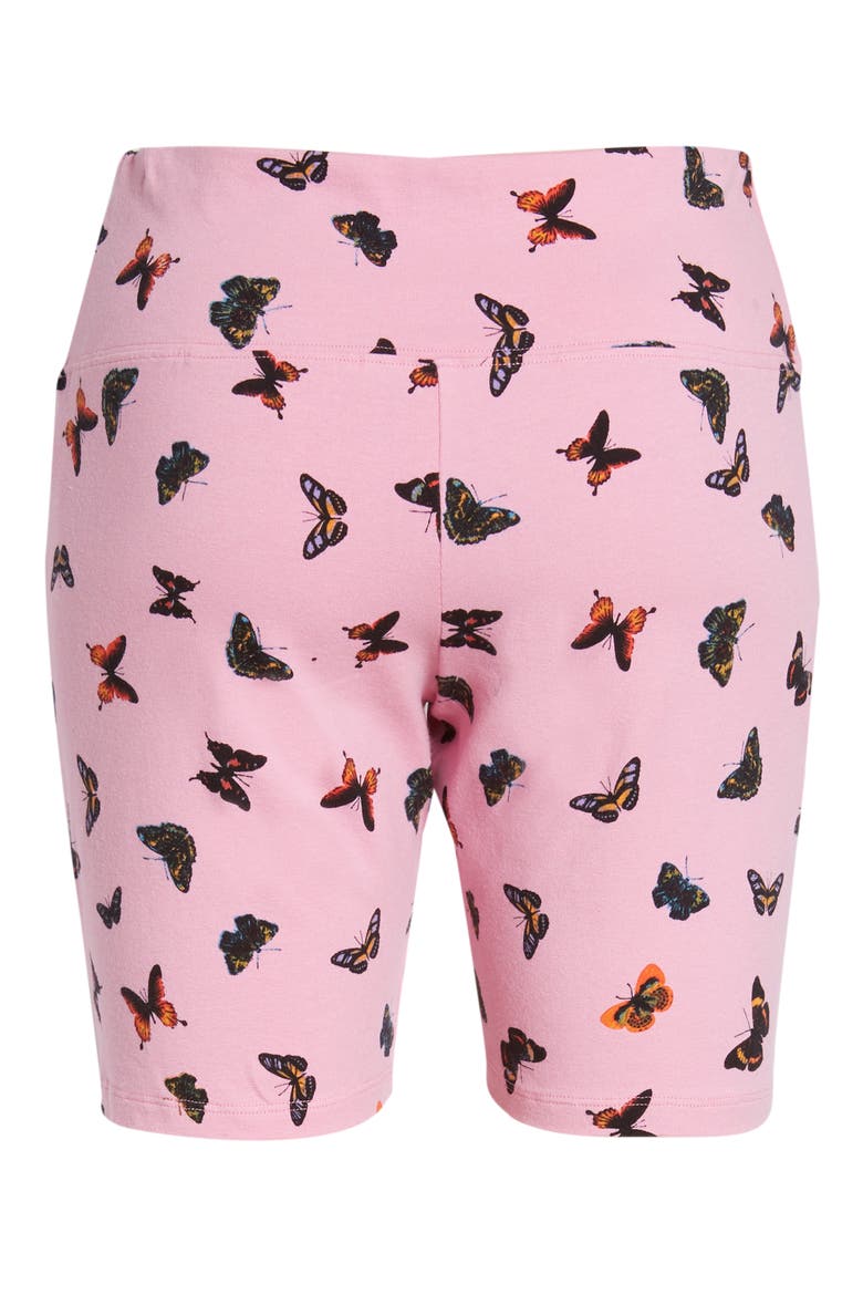 Be Proud by BP. Gender Inclusive Bike Shorts, Alternate, color, PINK FADED BUTTERFLY