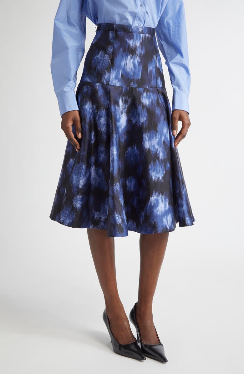 Michael Kors Collection Abstract Floral Print Dance Skirt, Main, color,