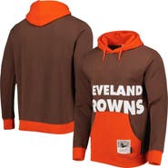 Mitchell & Ness Men's Mitchell & Ness Brown Cleveland Browns Big Face 5.0 Pullover Hoodie