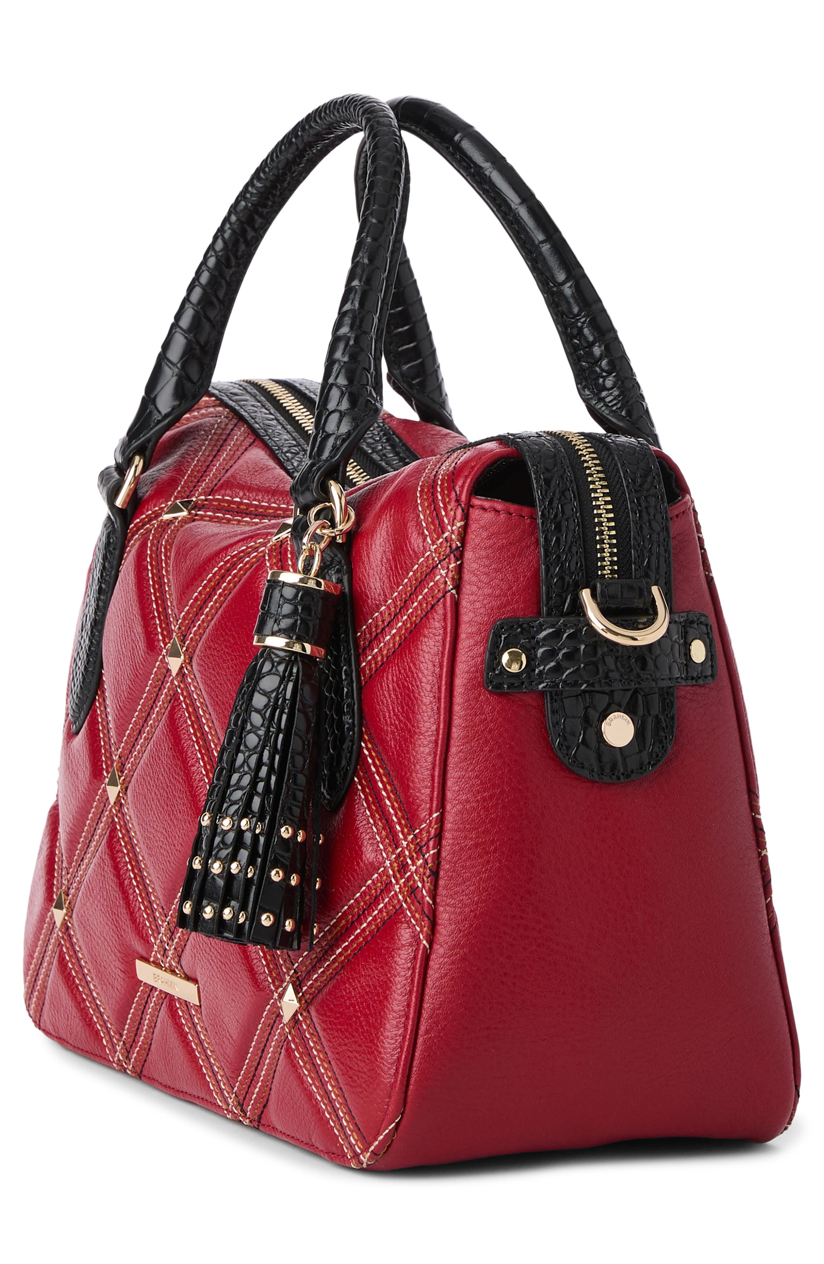 Brahmin Micaela Quilted Leather Satchel, Alternate, color, 