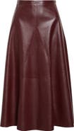 FFORME Selina Leather A-Line Skirt