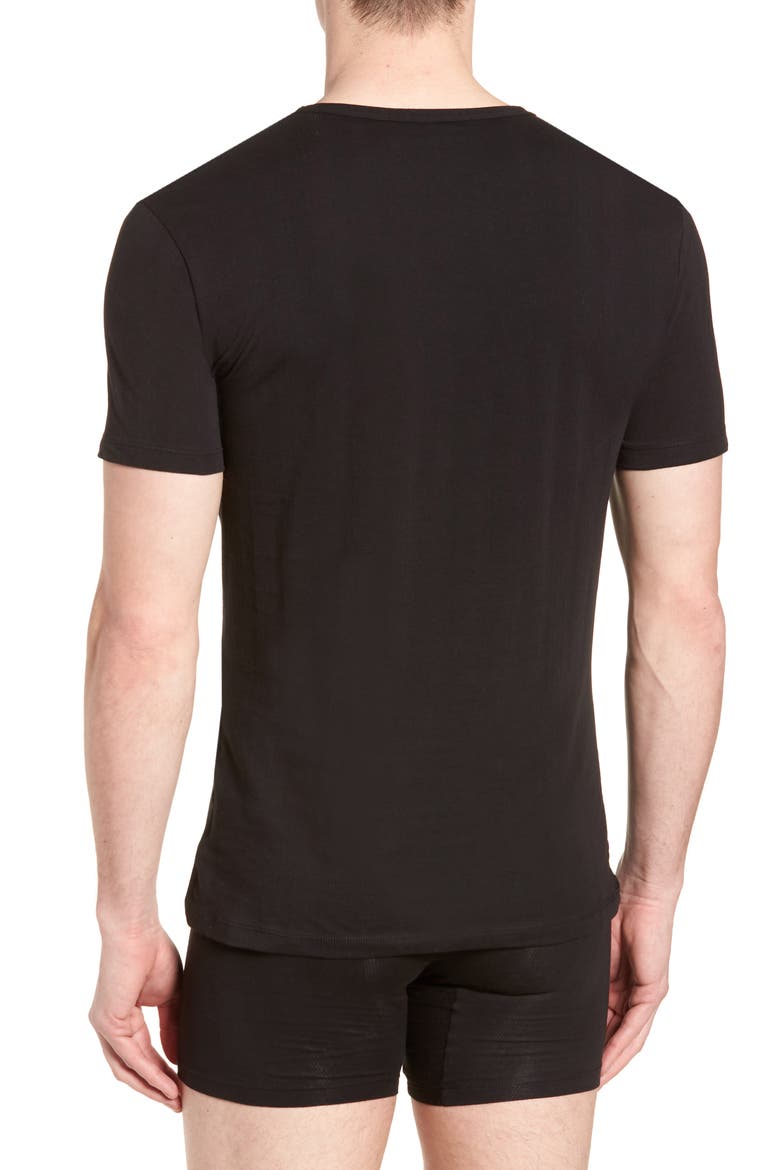 2-Pack Superfine Crewneck T-Shirts, Alternate, color, BLACK
