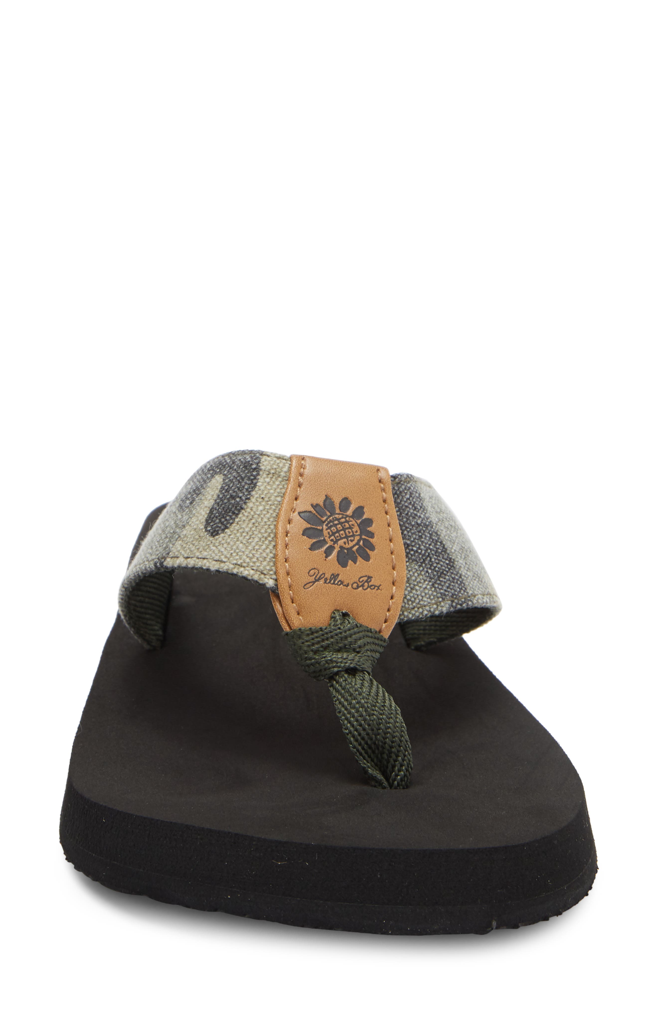 Yellow Box Premium Finwick Flip Flop, Alternate, color, Camo