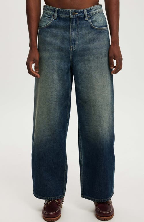 Cotton On Super Baggy Wide Leg Jeans In Blue