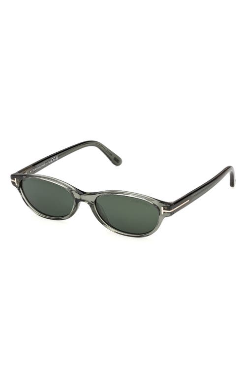 Tom Ford Chloe 52mm Oval Sunglasses In Gray