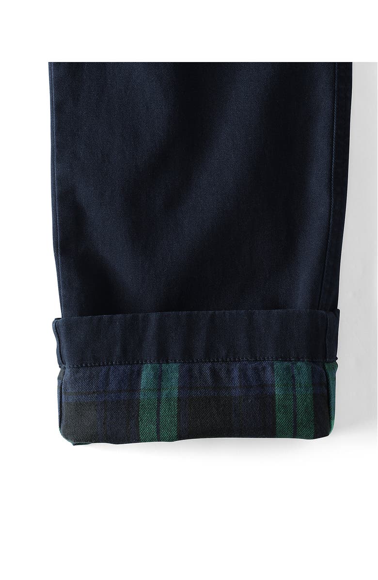 Lands' End Knockabout Comfort Waist Classic Fit Flannel Lined Chino Pant, Alternate, color, Radiant Navy