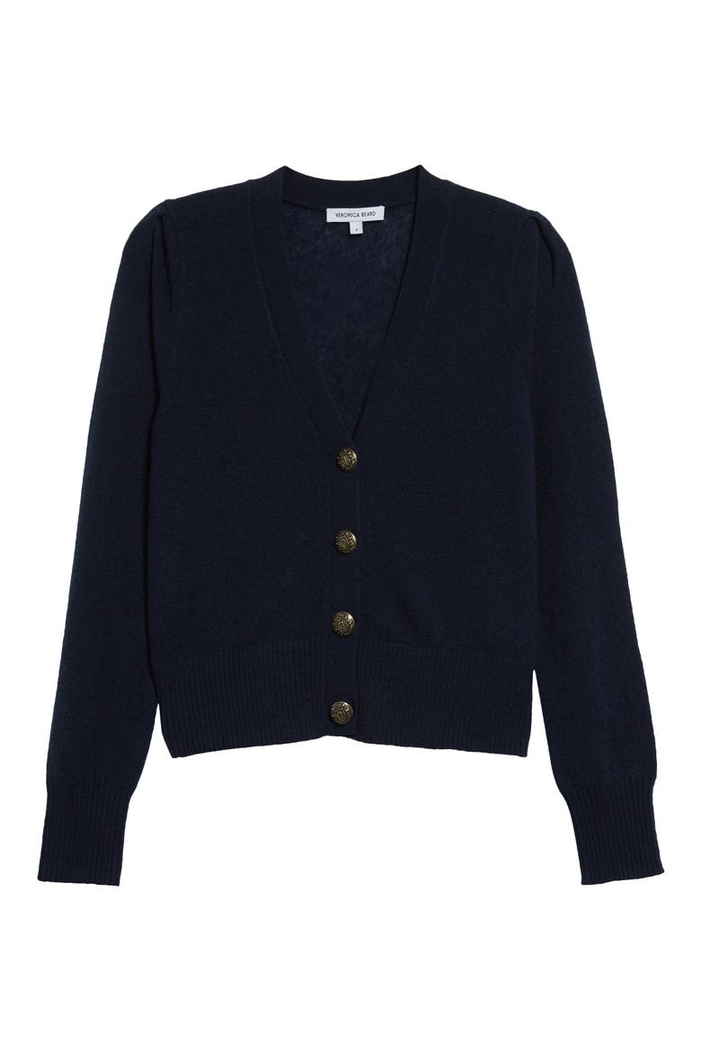 Solene Cashmere Cardigan, Alternate, color, NAVY