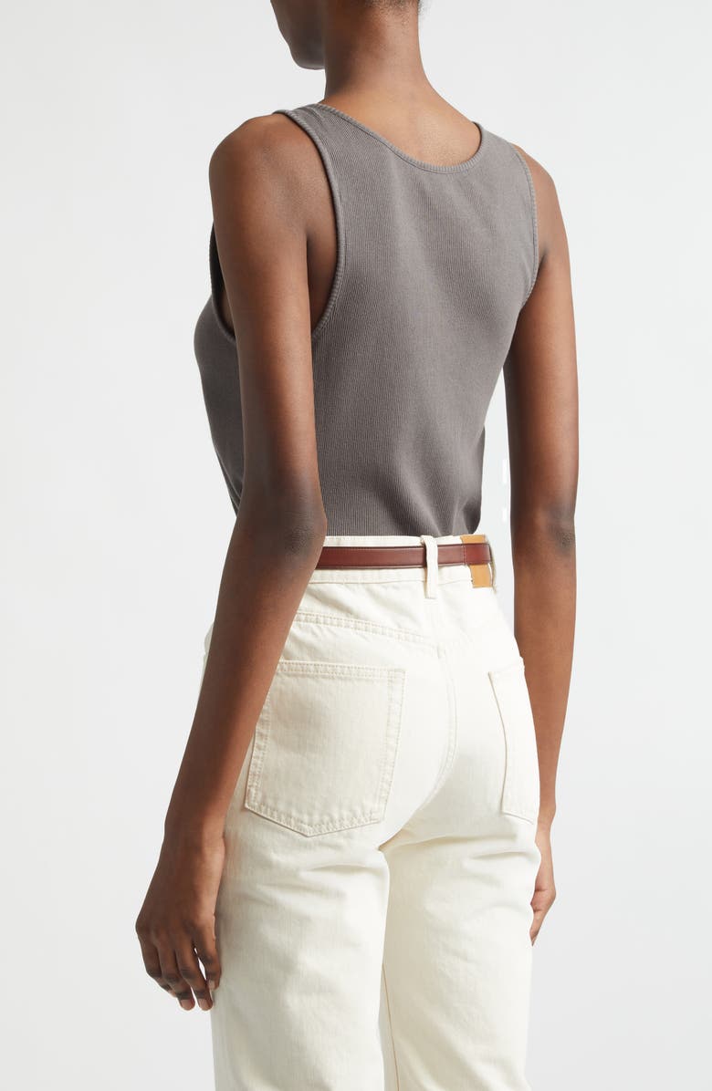 Saint Laurent Debardeur Embroidered Tank, Alternate, color, 