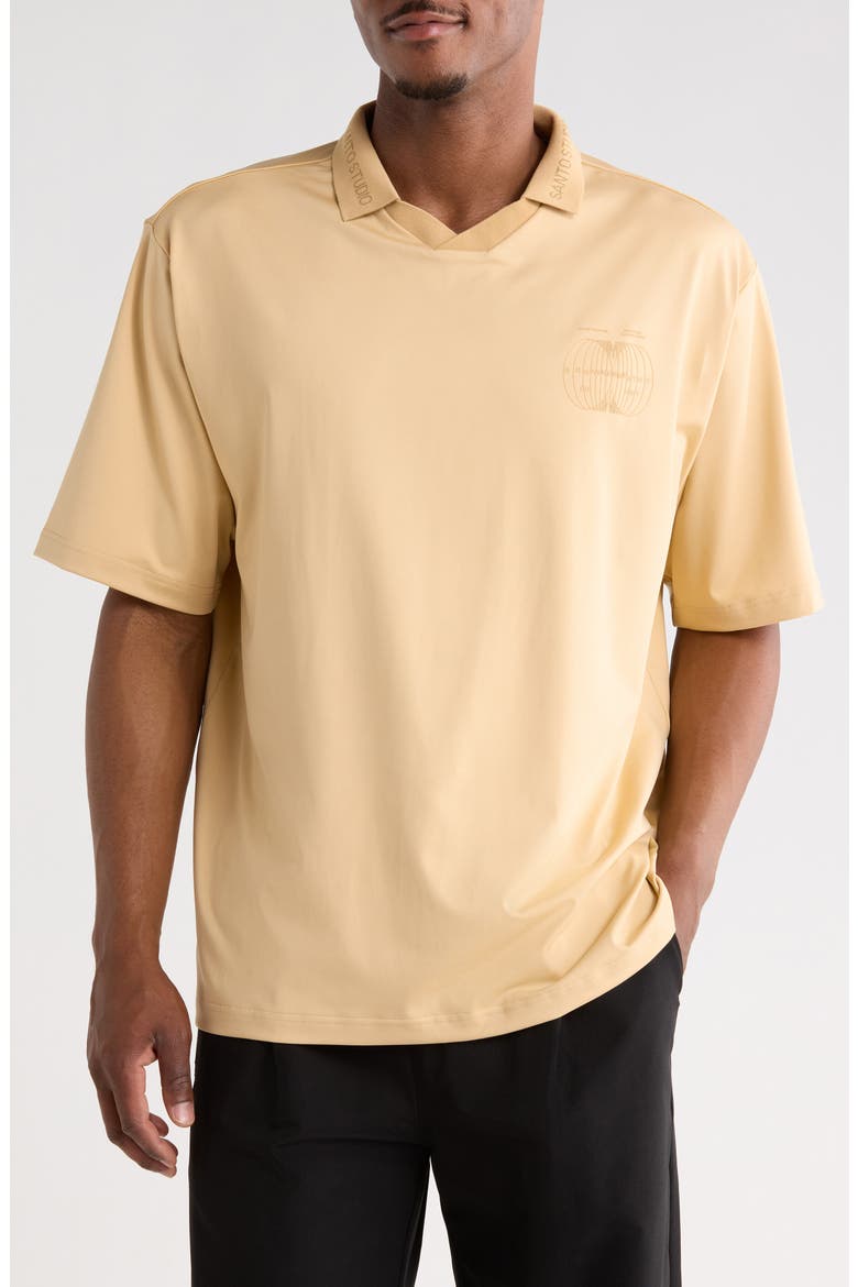 Breathe Club Polo, Main, color, TAN
