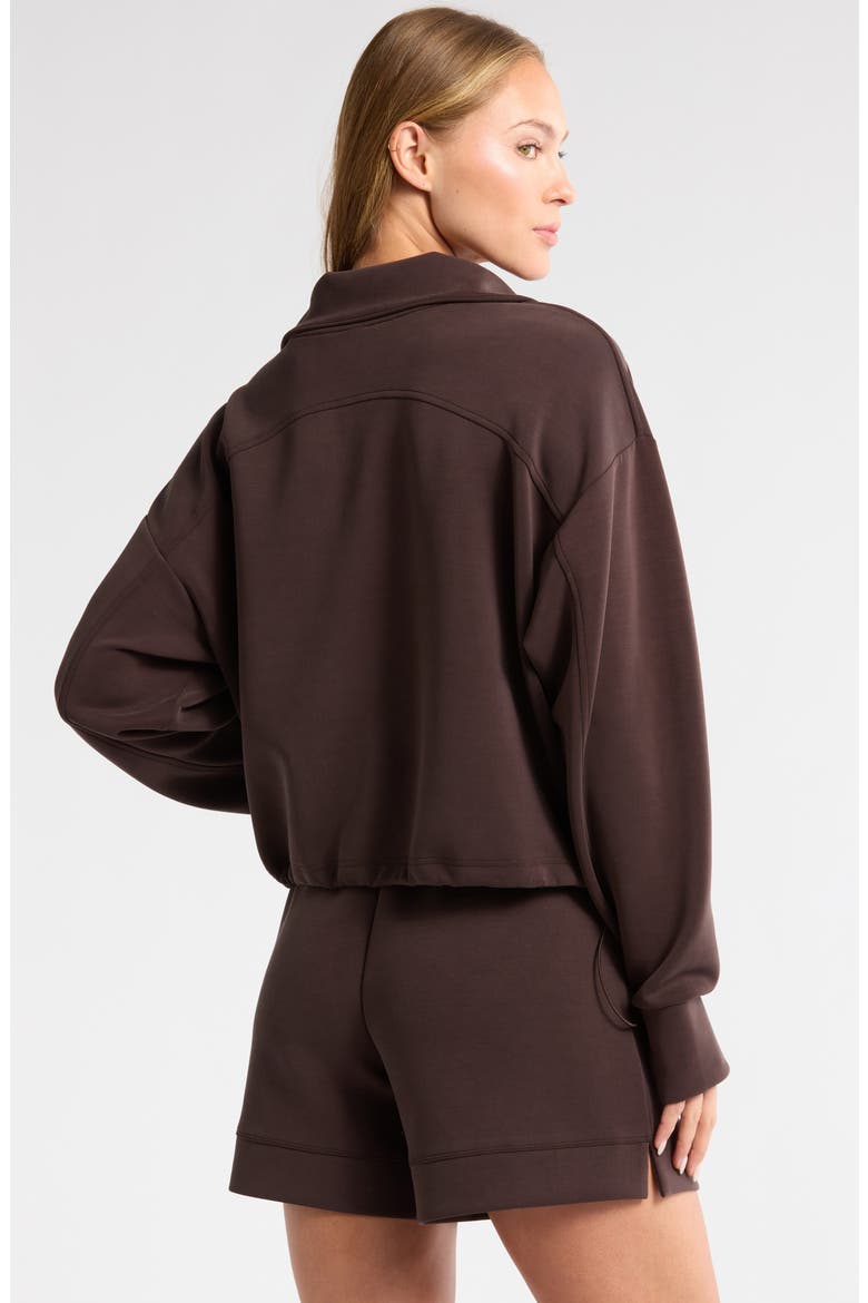 Ultrasoft Knit Half Zip Pullover, Alternate, color, BROWN MOLE