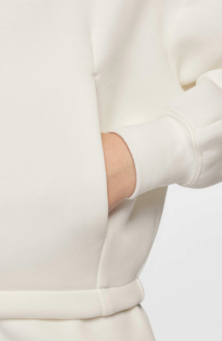 Nike Kids' Sportswear Tech Fleece Oversize Hoodie, Alternate, color, Sail/ Black