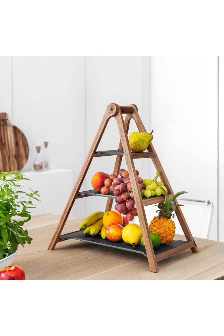 Artesano Original 3-Tier Tray Stand, Alternate, color, grey