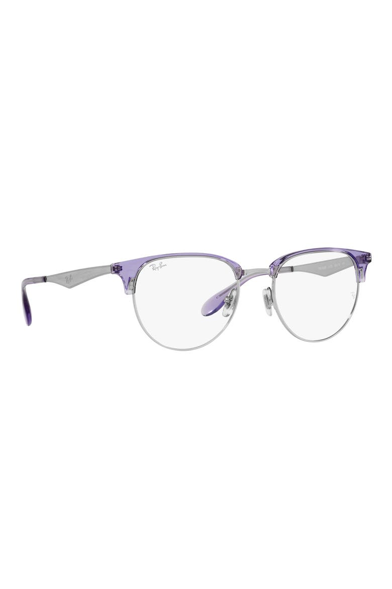 RX6396 53mm Round Optical Glasses, Alternate, color, VIOLET