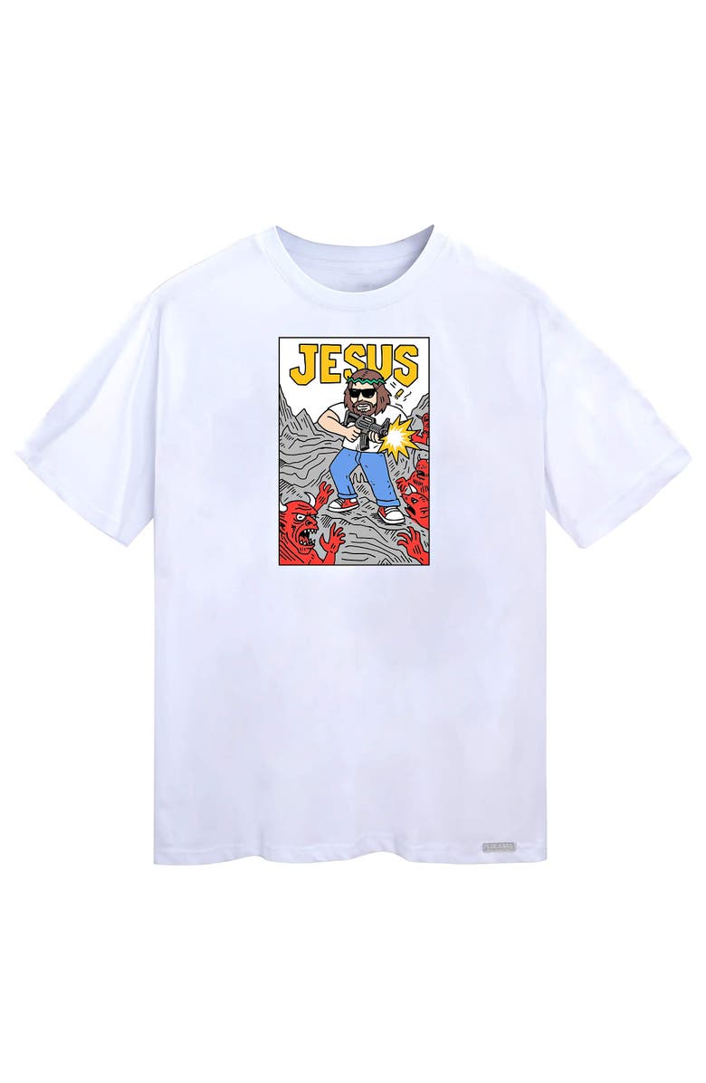 VERYRARE Jesus Mayhem Tee, Main, color, White