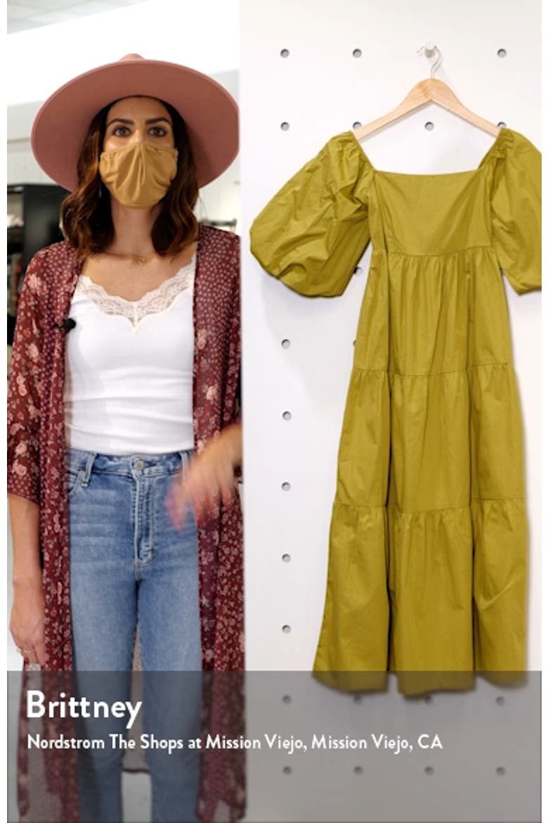 Kiona Tiered Cotton Midi Dress video