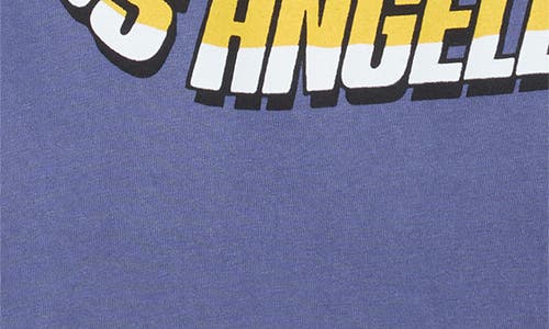 Junk Food Los Angeles Rams West Cotton Graphic T-shirt In Purple