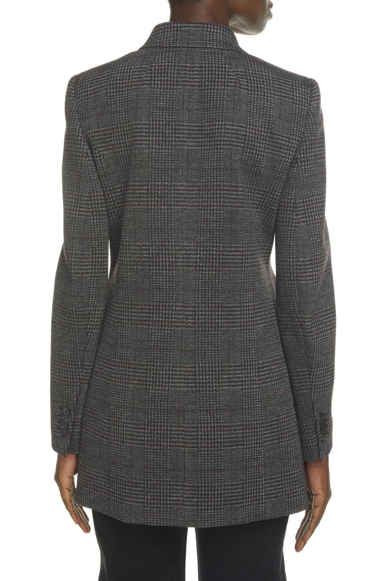 Balenciaga Hourglass Houndstooth Check Jersey Blazer, Alternate, color, 