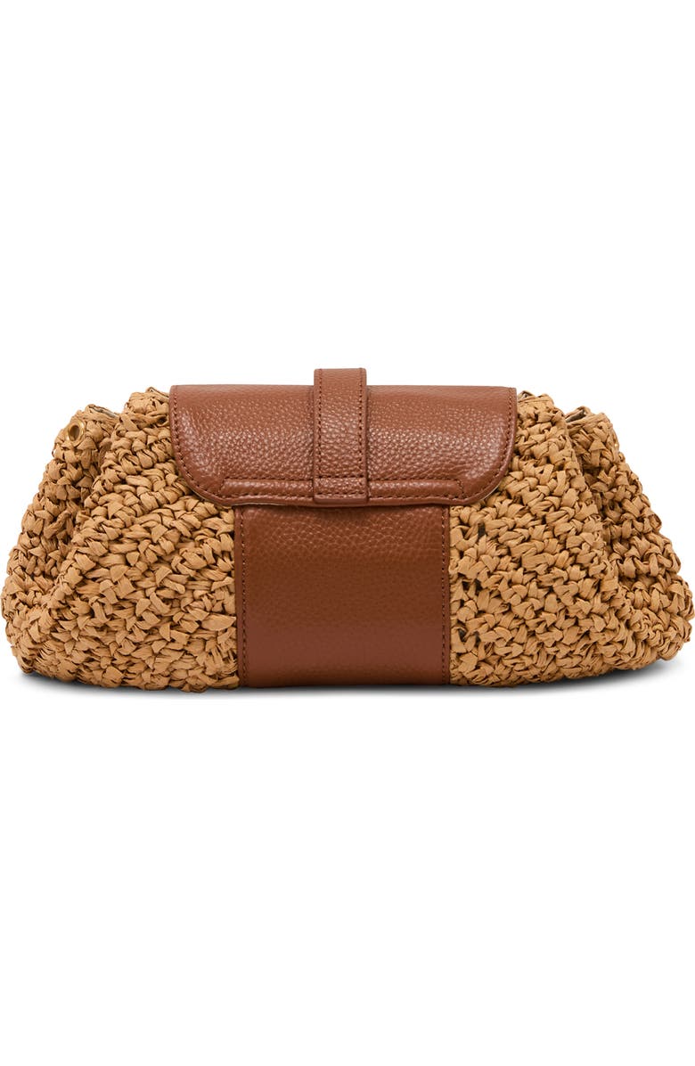 Reiss Lori Raffia Effect Shoulder Bag, Alternate, color, Natural