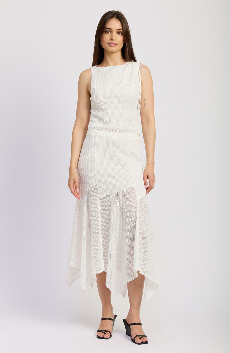 En Saison Denver Lace Tank, Alternate, color, White