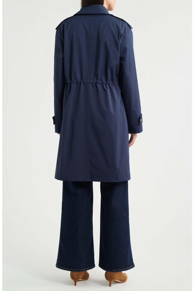 Hooded Trench Coat, Alternate, color, MIDNIGHT