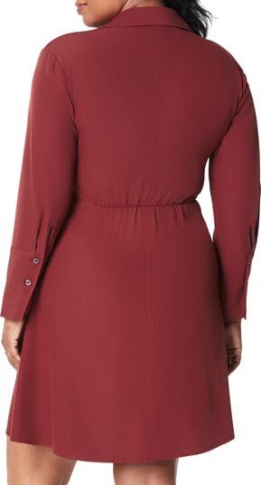 Long Sleeve Crepe Dress