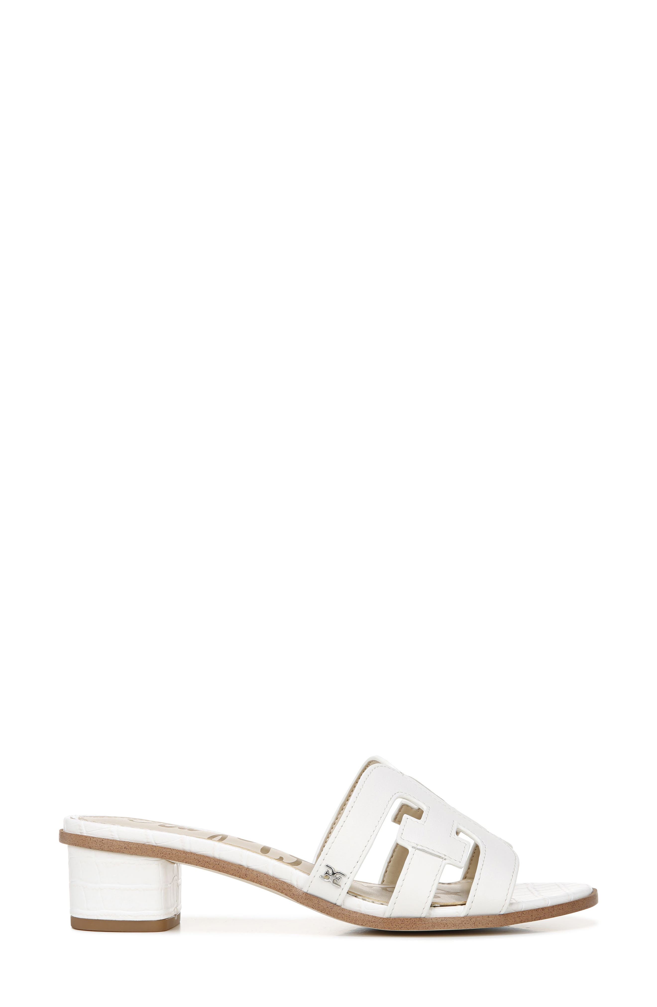 Illie Logo Strap Slide Sandal, Alternate, color, BRIGHT WHITE LEATHER