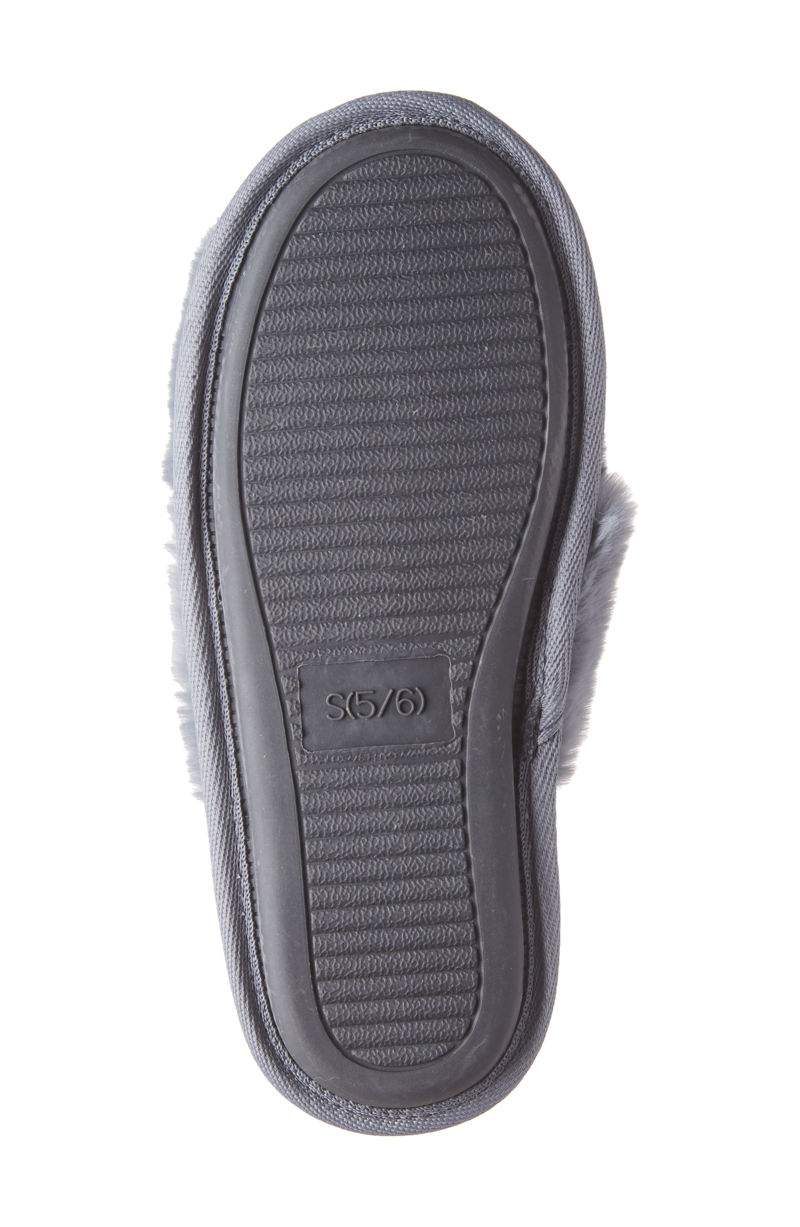 Victoria Faux Fur Slipper, Alternate, color, STORM