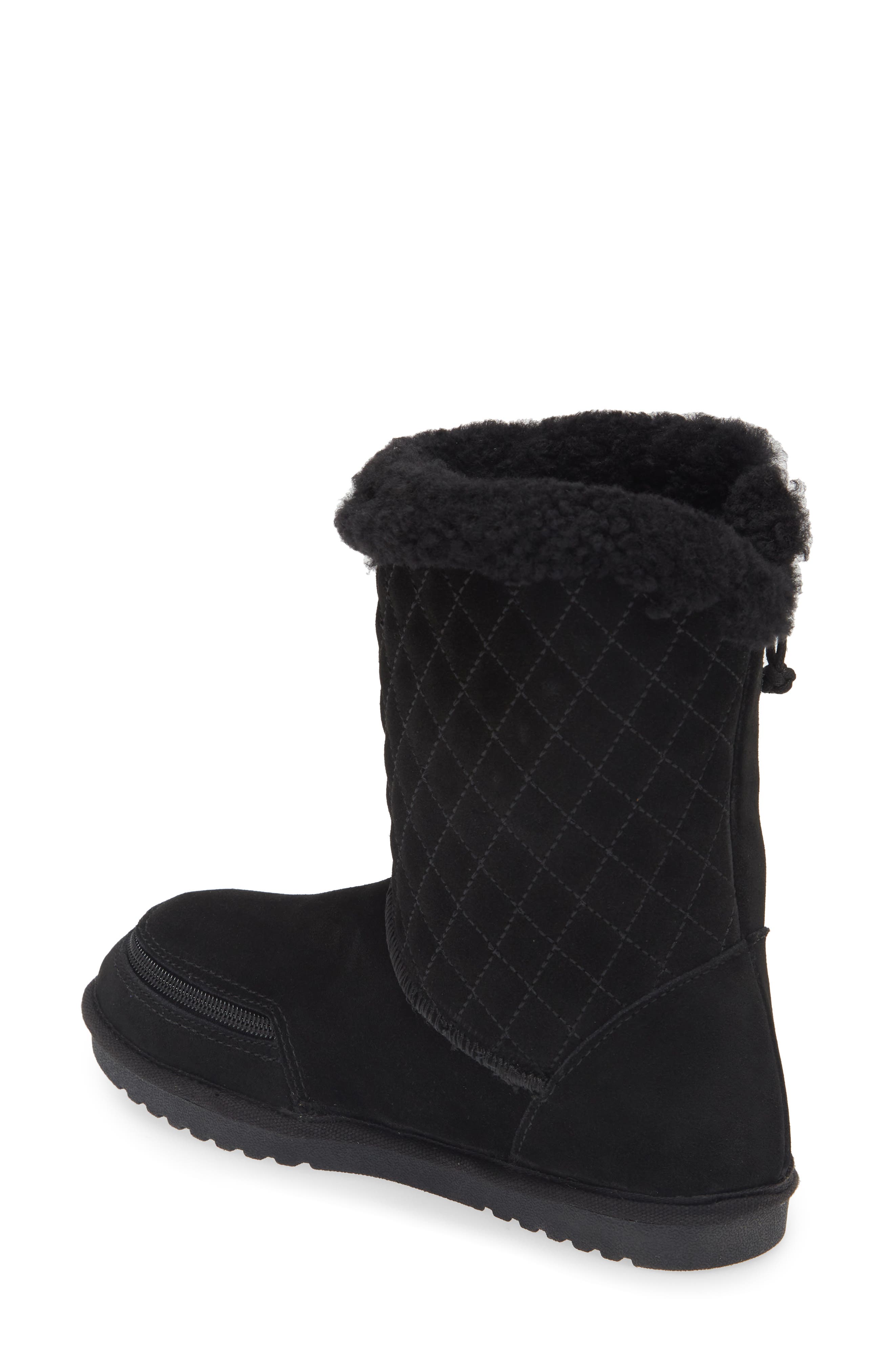 BILLY Footwear Quilted Genuine Shearling Boot, Alternate, color, 