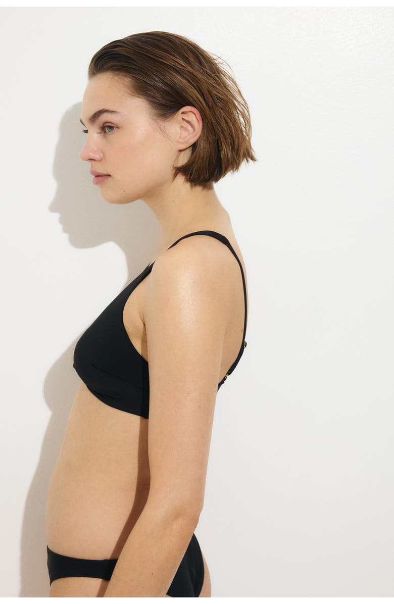 H&M Padded Bikini Top, Alternate, color, Black