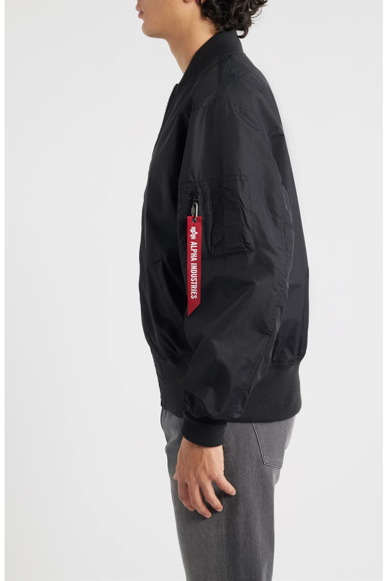L-2B Hunter Water Resistant Bomber Jacket, Alternate, color, BLACK