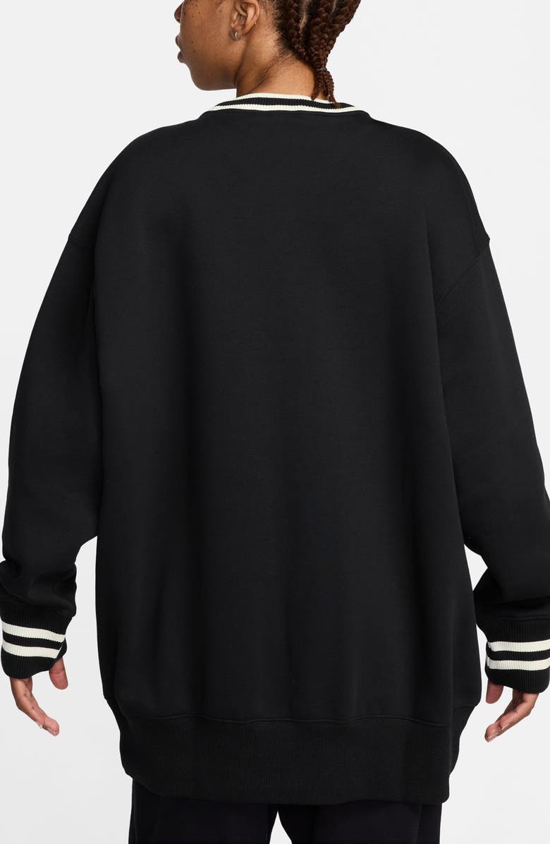 Nike Sportswear Phoenix Embroidered Oversize Long Fleece Sweatshirt, Alternate, color, 