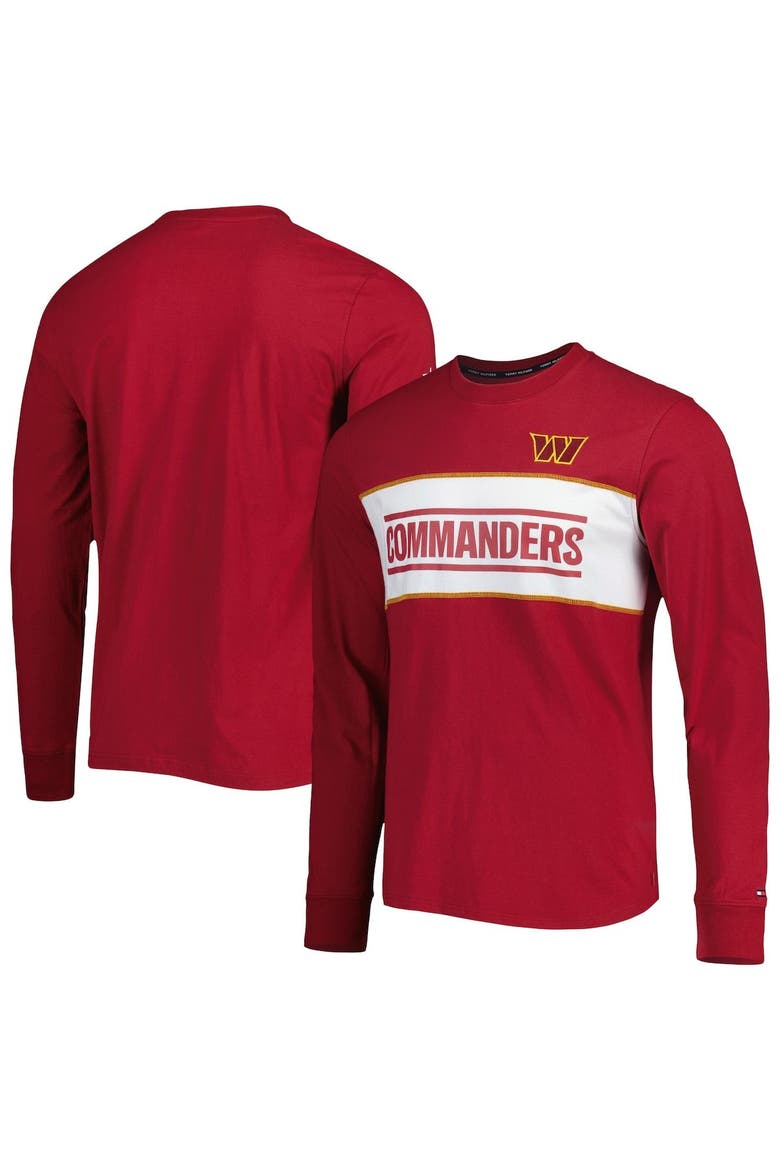 Men's Tommy Hilfiger Burgundy Washington Commanders Peter Team Long Sleeve T-Shirt, Main, color, Burgundy