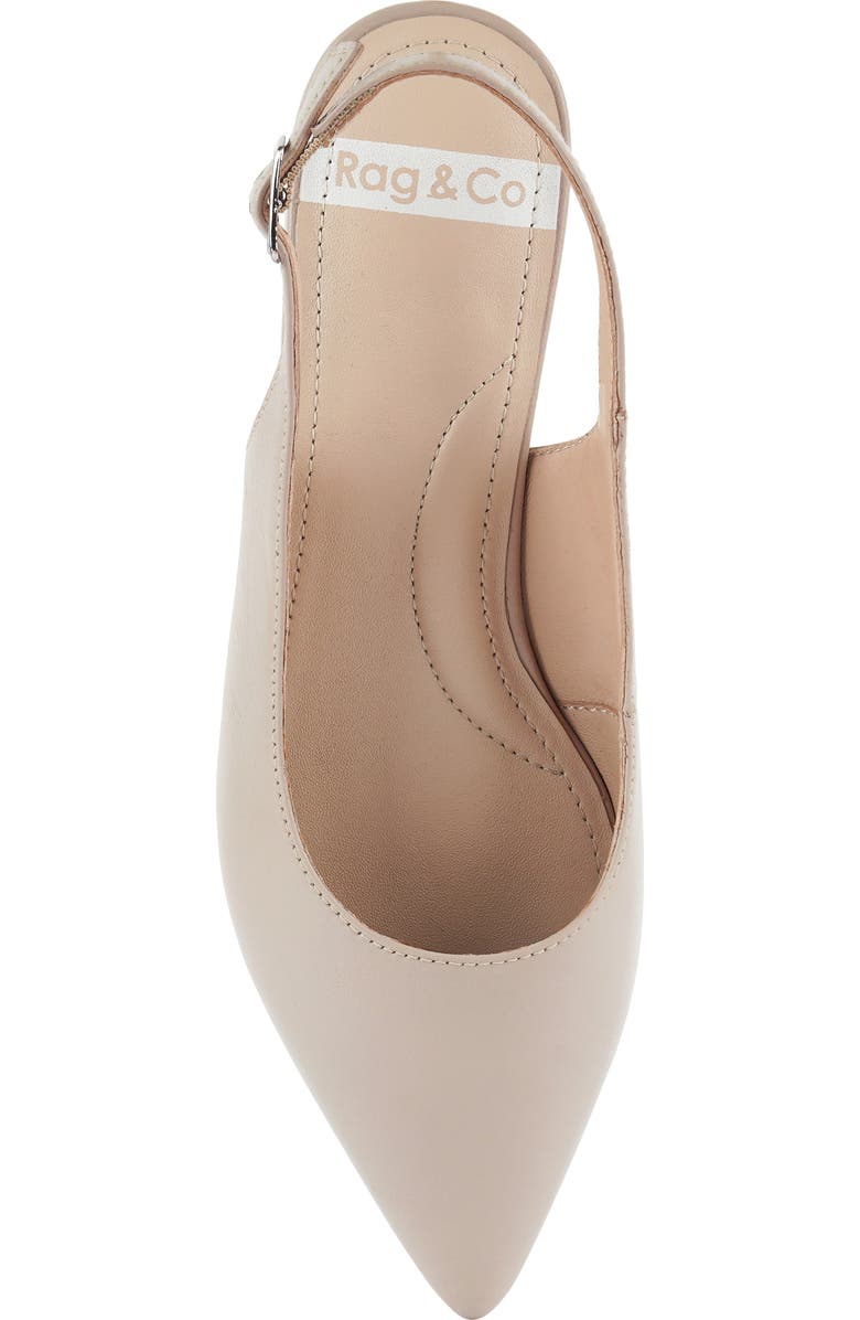 Rag & Co Hocane Slingback Flat, Alternate, color, Beige